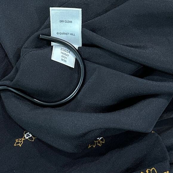 Garnet Hill Women's Gray Easy Bohemian Pocket Dress 3/4 Sleeve V-Neck size 14 - Picture 8 of 8